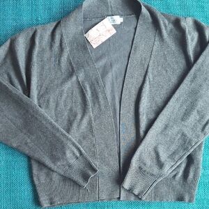 Cielo Charcoal Open-Front Cardigan